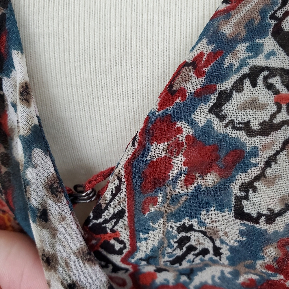 Bcbgeneration Patchwork Print Surplice Top - image 8